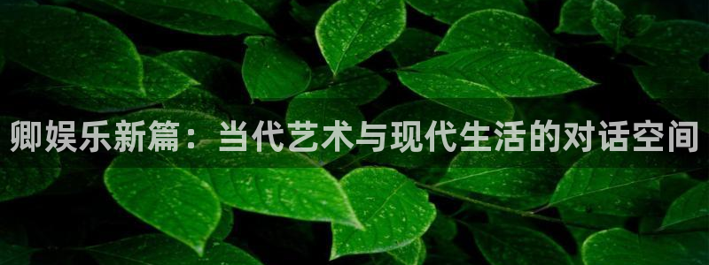 众腾娱乐：卿娱乐新篇：当代艺术与现代生活的对话空间